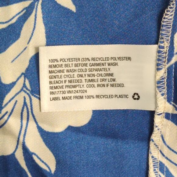 Alexis x Target Blue White Abstract Print Long Sleeve Drop Waist Midi Dress XXS - Picture 7 of 10